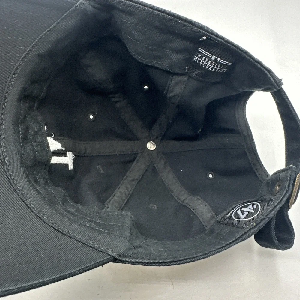Los Angeles Dodgers MLB '47 Brand Black Adjust Dad Hat Cap Cotton One Size Fit